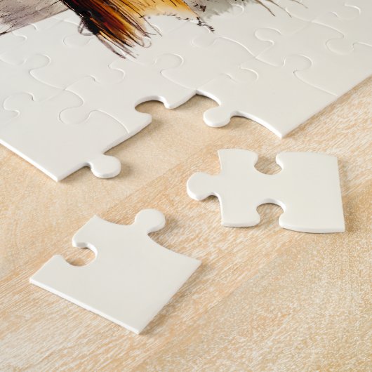 Snowy Owl tekening Legpuzzel (Zijkant)