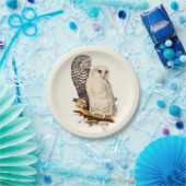 Snowy Owl tekening Papieren Bordje (Feest)