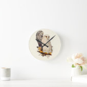  Snowy Owl tekening Ronde Klok (Huis)