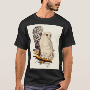 Snowy Owl tekening T-shirt
