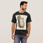  Snowy Owl tekening T-shirt (Voorkant volledig)