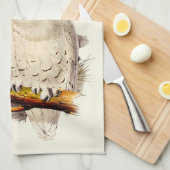 Snowy Owl tekening Theedoek (Quarter Fold)