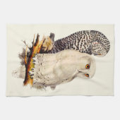 Snowy Owl tekening Theedoek (Horizontaal)