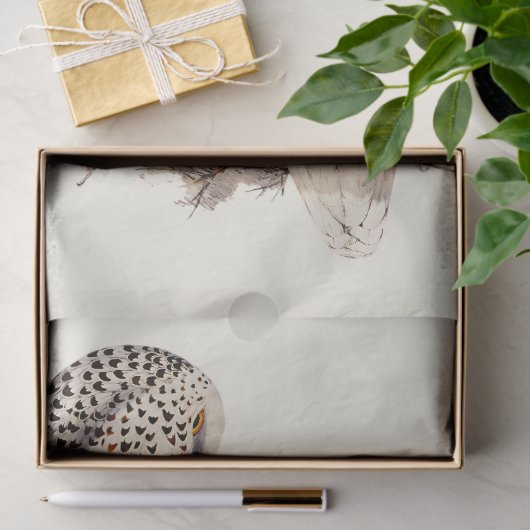 Snowy Owl tekening Tissuepapier (Geschenk)