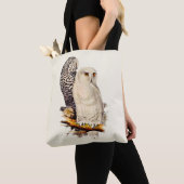  Snowy Owl tekening Tote Bag (Dichtbij)