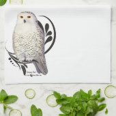 Snowy Owl Theedoek (Gevouwen)