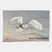 Snowy Owl Theedoek (Horizontaal)