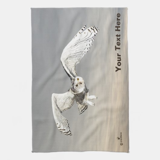 Snowy Owl Theedoek (Verticaal)