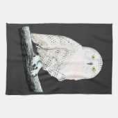 Snowy Owl Theedoek (Horizontaal)