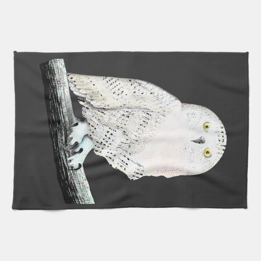Snowy Owl Theedoek (Horizontaal)