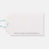 Snowy owl tijdens de vlucht cadeaulabel (Achterkant Horizontaal)