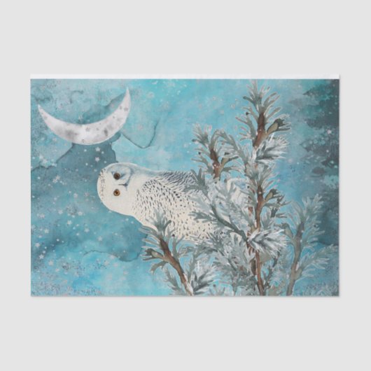 Snowy Owl Tissuepapier (Voorkant)