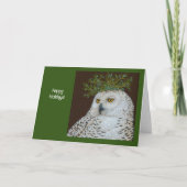 Snowy Owl-vakantiekaart Kaart (Voorkant)