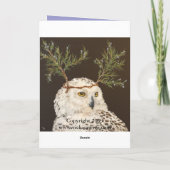 snowy Owl-verjaardagskaart Kaart (Achterkant)