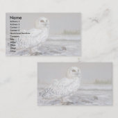 Snowy Owl Visitekaartje (Voorkant / Achterkant)