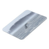 Snowy Owl vliegen in de winter Magneet (Linkerzijde)