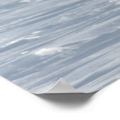 Snowy Owl vliegen in de winter Poster (Hoek)