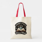 Snowy Pages Cozy Reading Tote Tote Bag (Achterkant)