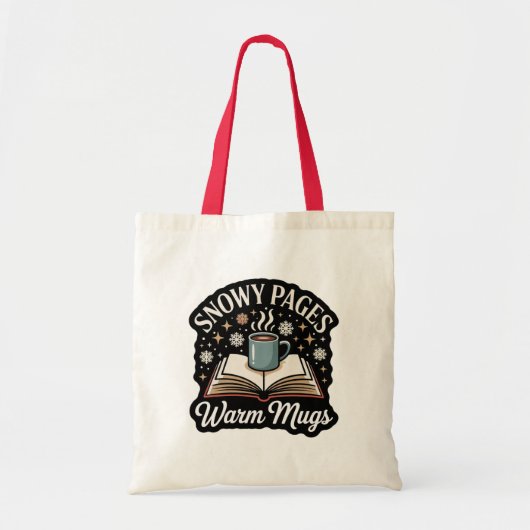 Snowy Pages Cozy Reading Tote Tote Bag (Voorkant)