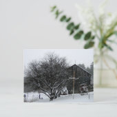 Snowy Parents Yard Briefkaart (Staand voorkant)