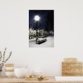 Snowy Park Poster (Keuken)