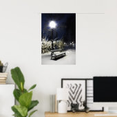 Snowy Park Poster (Thuiskantoor)