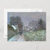 Snowy Path bij Argenteuil Briefkaart (Voorkant / Achterkant)
