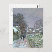 Snowy Path bij Argenteuil Briefkaart (Voorkant / Achterkant)