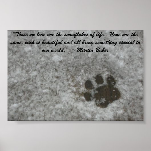 Snowy Paw Print (Voorkant)