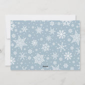 Snowy Peace | Hanukkah-foto Feestdagenkaart (Achterkant)