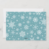 Snowy Peace | Hanukkah-foto Feestdagenkaart (Achterkant)