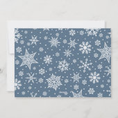 Snowy Peace | Hanukkah-foto Feestdagenkaart (Achterkant)