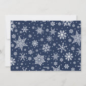 Snowy Peace | Hanukkah-foto Feestdagenkaart (Achterkant)