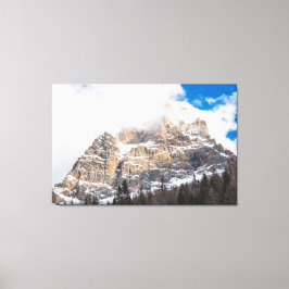 Snowy Peak European Alps Canvas Afdruk