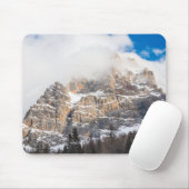 Snowy Peak in de Europese Alpen Muismat (Met muis)