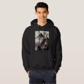 snowy peak mountain Cherry Blossom Awesome Japan Hoodie (Voorkant volledig)
