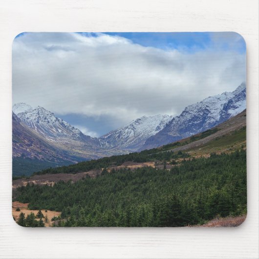 Snowy Peak Valley Mousepad Muismat (Voorkant)