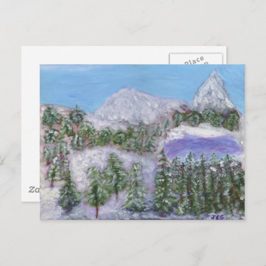 Snowy Peaks Briefkaart (Voorkant / Achterkant)