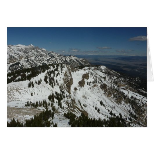 Snowy Peaks van Grand Teton Mountains I Fotografie (Voorkant Horizontaal)
