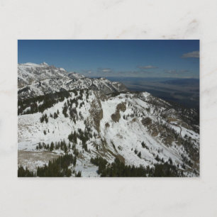 Snowy Peaks van Grand Teton Mountains I Fotografie Briefkaart