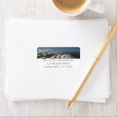 Snowy Peaks van Grand Teton Mountains I Fotografie Etiket (Insitu)