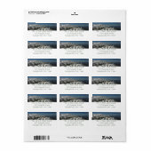 Snowy Peaks van Grand Teton Mountains I Fotografie Etiket (Full Sheet)