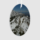 Snowy Peaks van Grand Teton Mountains I Fotografie Ornament (voorkant)