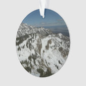 Snowy Peaks van Grand Teton Mountains I Fotografie Ornament (voorkant)