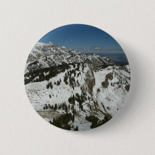 Snowy Peaks van Grand Teton Mountains I Fotografie Ronde Button 5,7 Cm