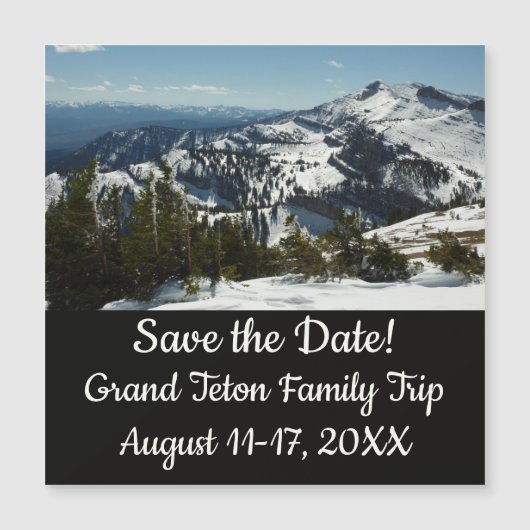 Snowy Peaks van Grand Teton Mountains II Foto (Voorkant)