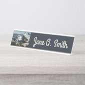 Snowy Peaks van Grand Teton Mountains II Foto Bureau Naambordje (Voorkant)