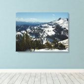 Snowy Peaks van Grand Teton Mountains II Foto Canvas Afdruk (Insitu (Houten vloer))