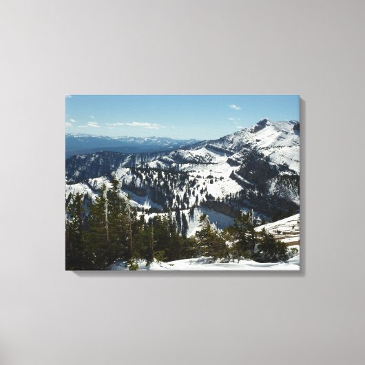 Snowy Peaks van Grand Teton Mountains II Foto Canvas Afdruk (Voorkant)