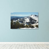 Snowy Peaks van Grand Teton Mountains II Foto Canvas Afdruk (Insitu (Houten vloer))